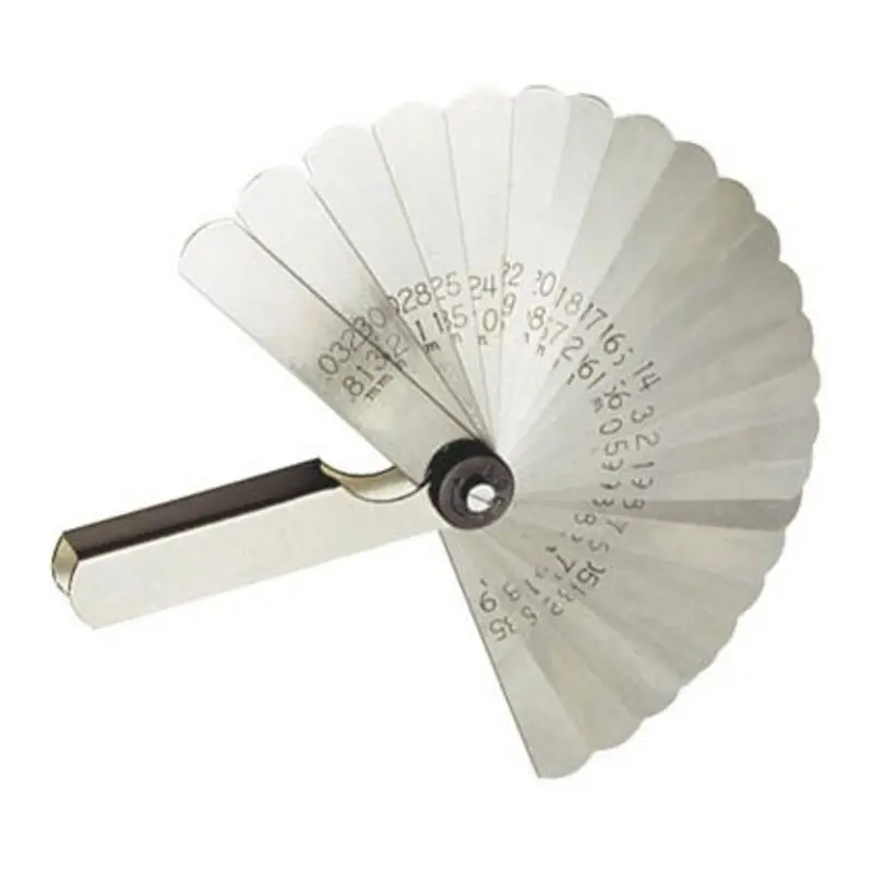 PEC Tools 0.0015 - 0.025in 26-Blade Feeler Gauge Set