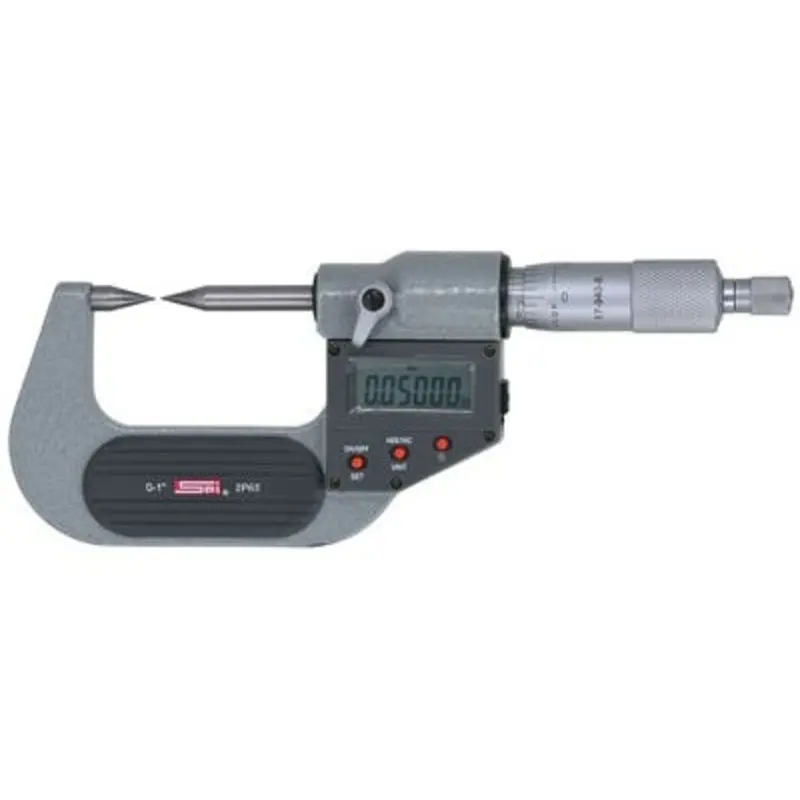 SPI 0-1in/0-25mm .00005in/.001mm Ip65 Digital Point Micrometer