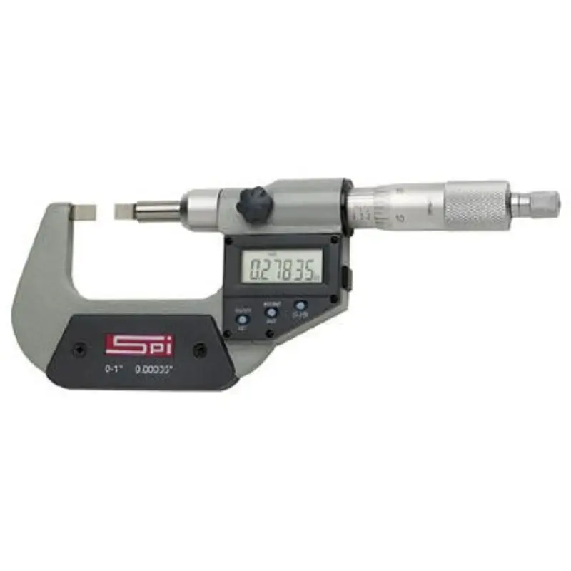 SPI 0-25mm / 0-1in Blade Micrometer Digital