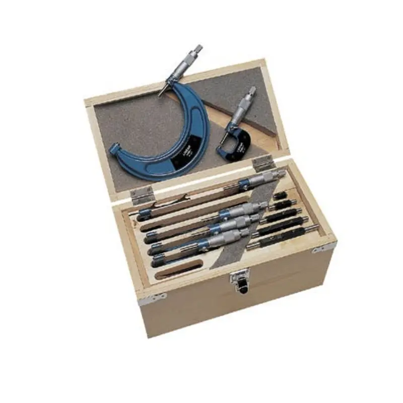 Value 0-150mm Outside Micrometer 6Pc Set 0.01mm Grad