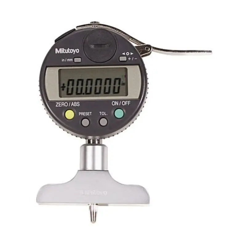 Mitutoyo 0 - 8in/0 - 200mm 4 x 0.63in Base Depth Gauge
