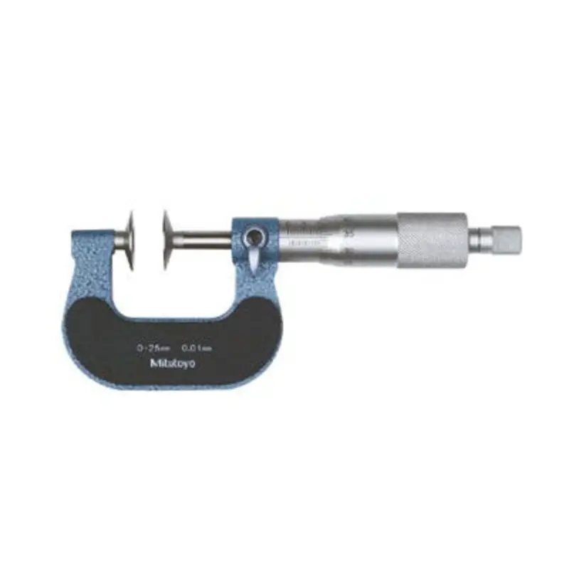 Mitutoyo 0-1in 0.001in Hardened Steel Disc Micrometer 123 Series