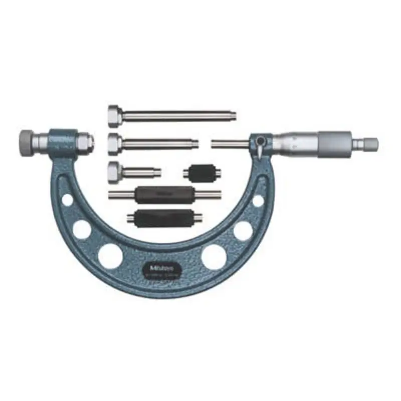 Mitutoyo 0-150mm 0.01mm Grad Interchangeable Anvil Outside Micrometer 104 Series