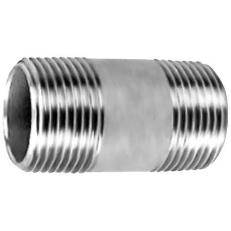 Jupiter Pneumatics (Pro-Source) 1/2in BSPT 316 Stainless Steel Male Barrel Nipple