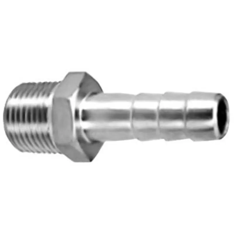 Jupiter Pneumatics (Pro-Source) 1/2in BSPT Male x 1/2in Hosetail Adaptor