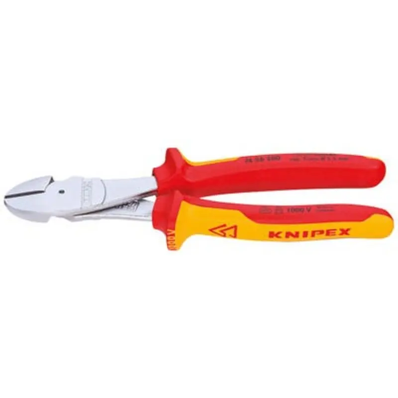 Knipex High Leverage Diagonal Cutters - Chrome Plated VDE  | MSC Industrial Supply Co.