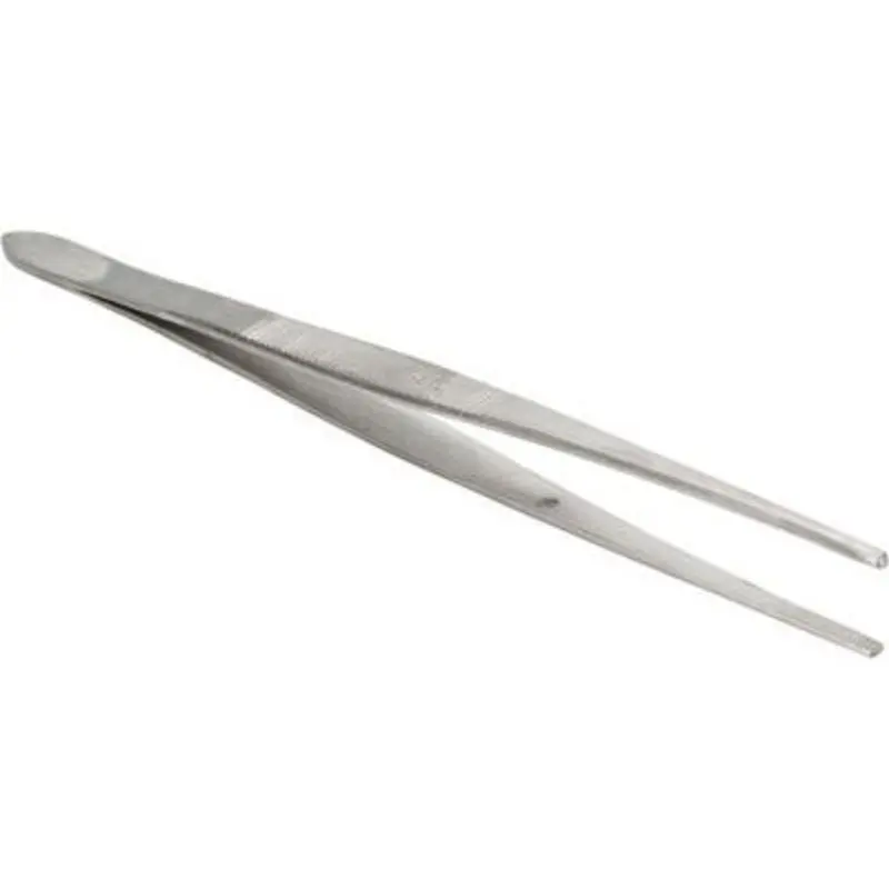 Nuline Serrated Blunt Pt 180mm Stainless Steel Tweezer