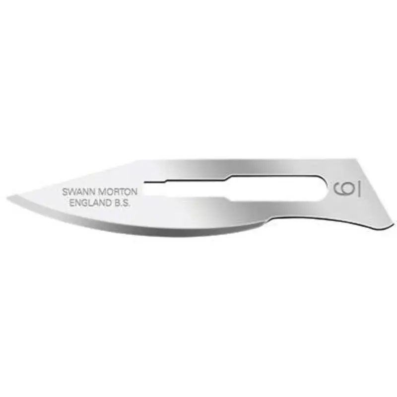 Swann Morton No.6 Carbon Steel Non-Sterile Surgical Scalpel Blade for No.3 Handles