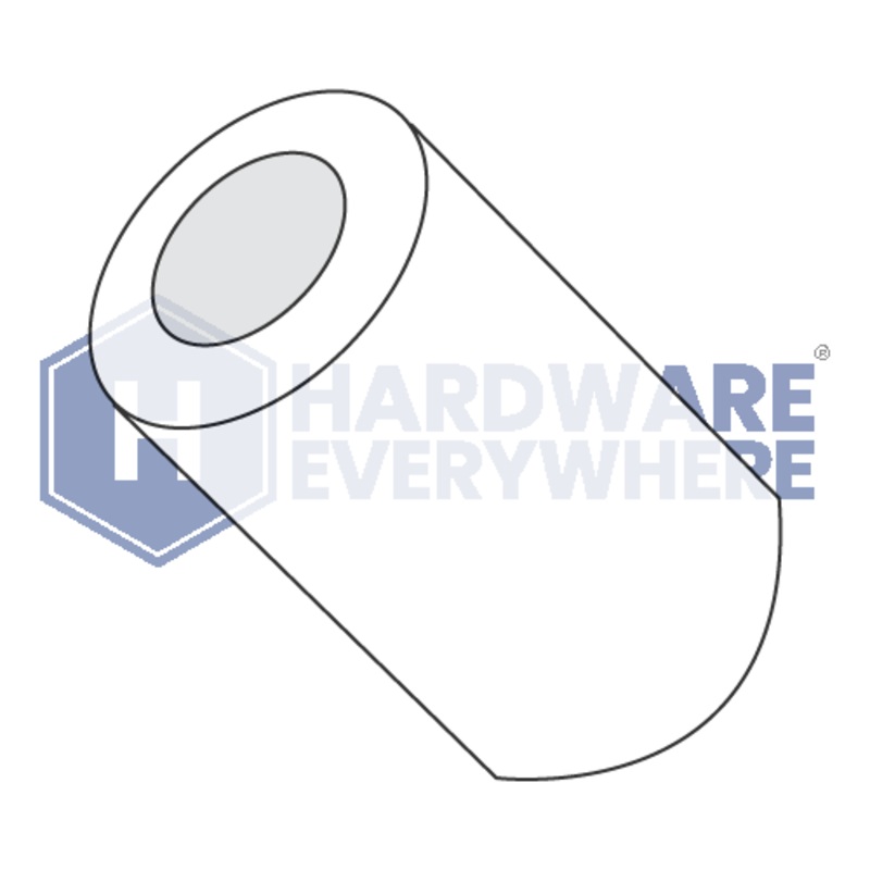 8 x 9/16 ROUND SPACERS / Nylon / Natural White FUL163378748510