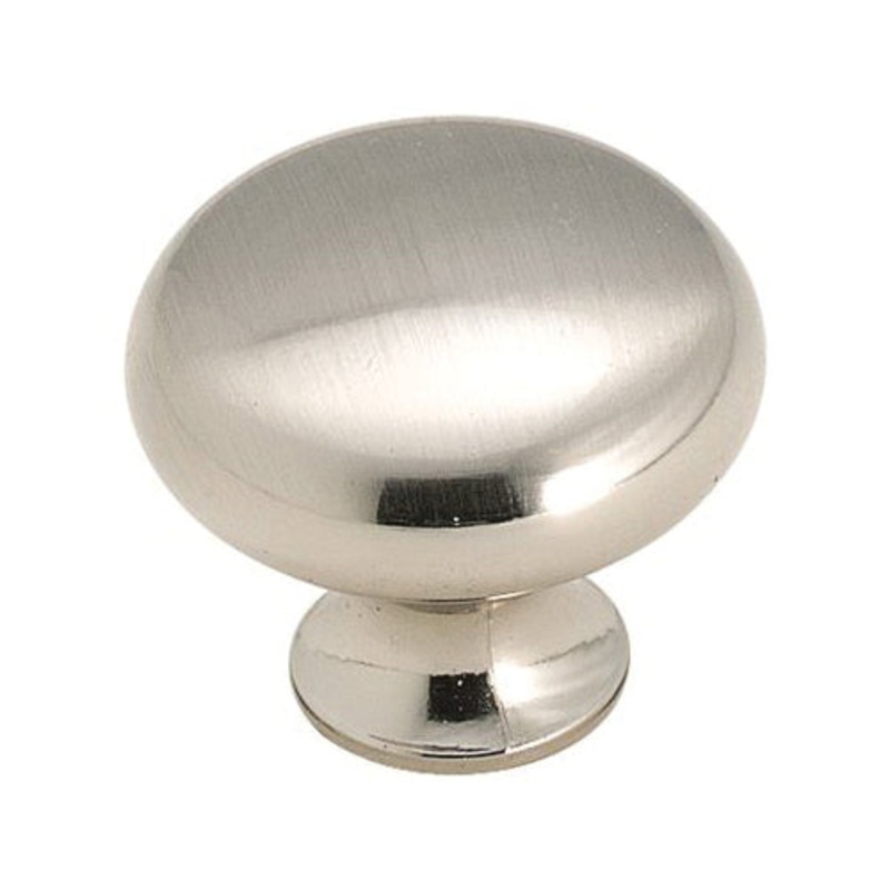 Amerock Anniversary Series BP853G9 Cabinet Knob, 1-3/16 in Dia, 1-3/16 in L, Round, 1 in Projection, Zinc