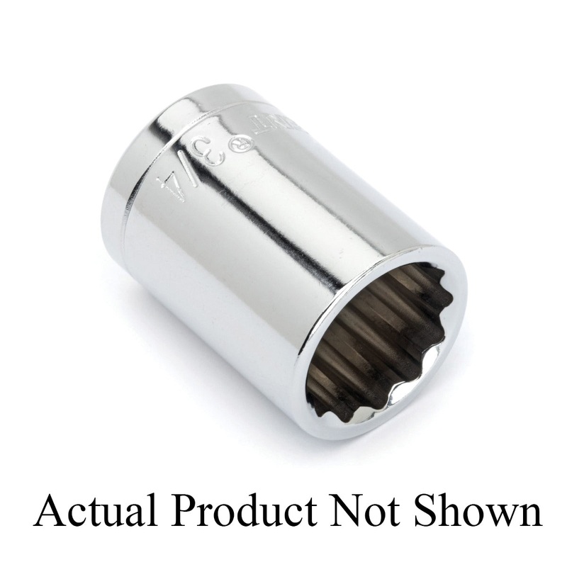 CRESCENT CDS53N Socket, System of Measurement: Imperial, Standard Length, 7/16 in Socket, 1/2 in Drive, 12-Point