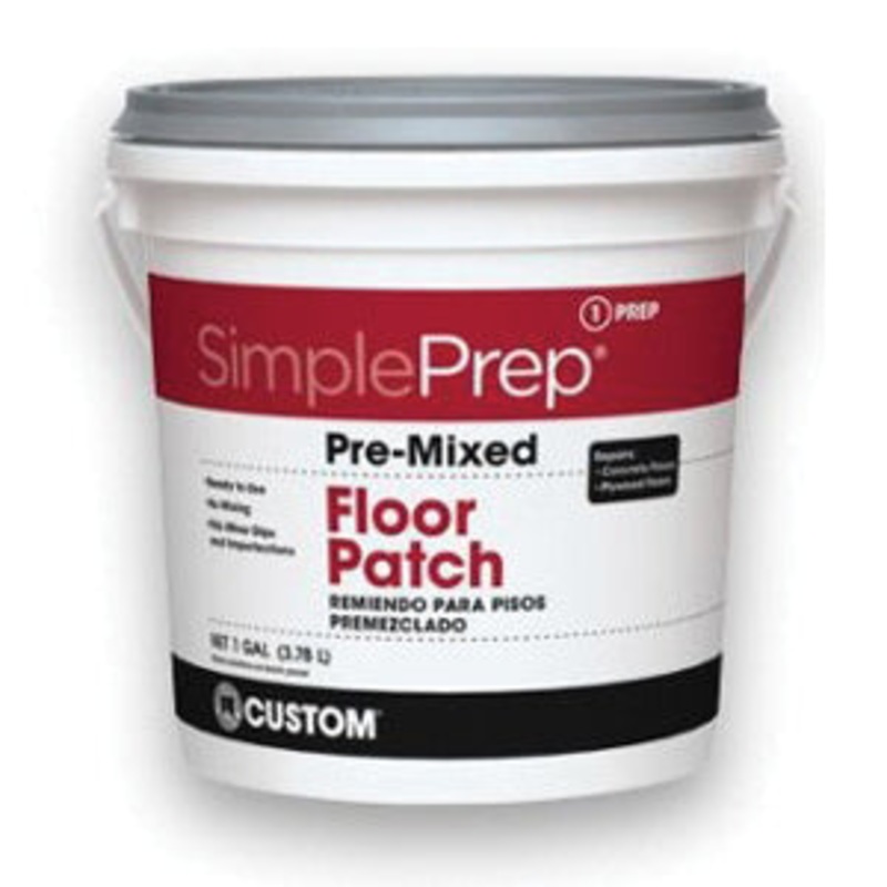 CUSTOM FPQT Pre-Mixed Floor Patch, Paste, Gray, 28 days Full Cure, 1 qt Pail