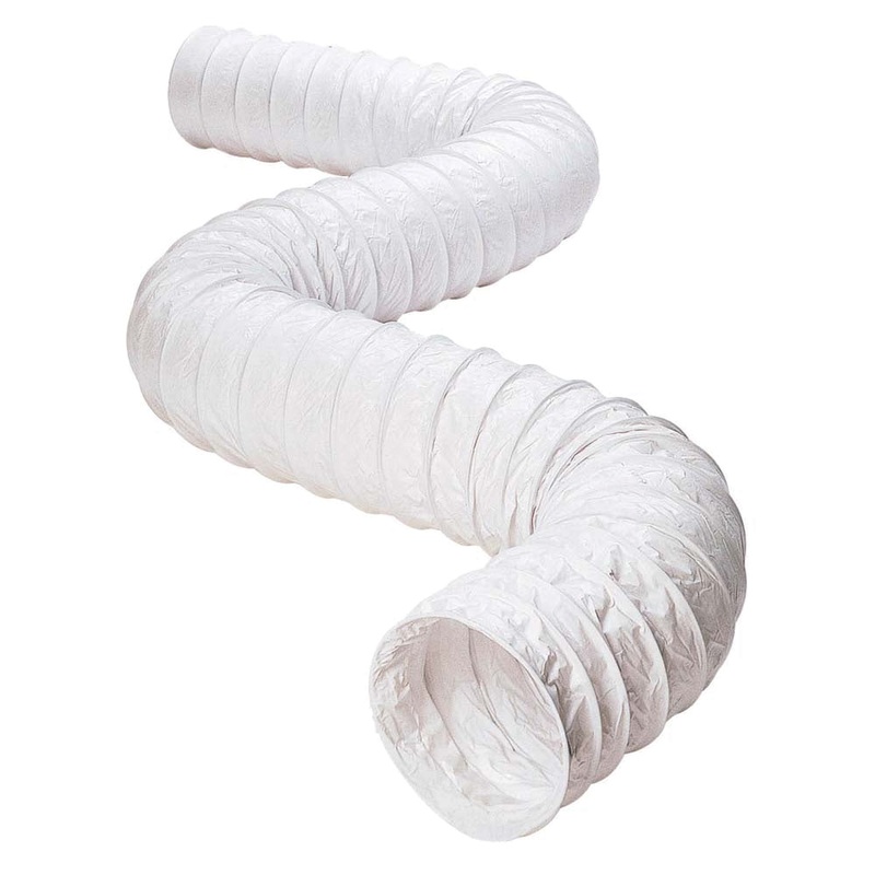 Deflecto TF620 Flexible Duct, 20 ft L, Aluminum