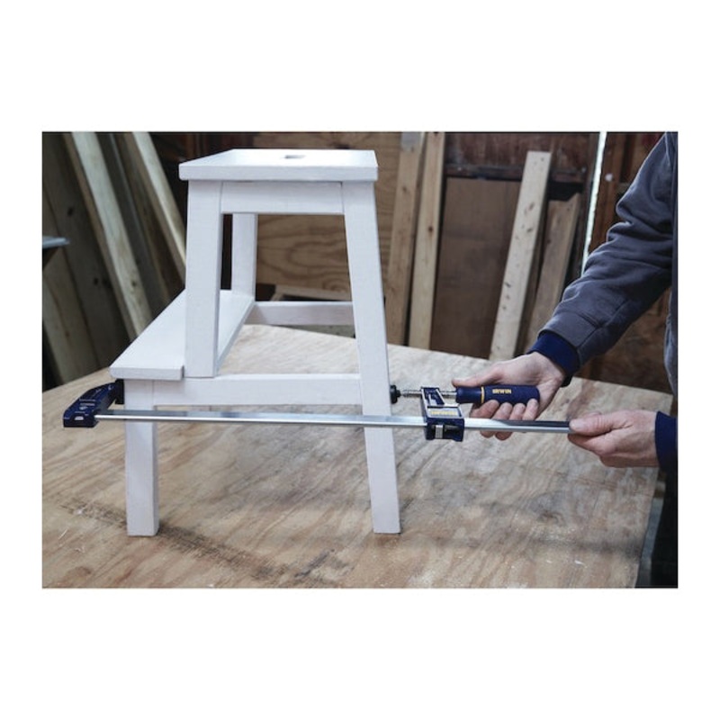 IRWIN QUICK-GRIP 100 Series 223136 Medium-Duty Clutch Lock Bar Clamp, 36 in Clamping, 3-1/8 in D Throat