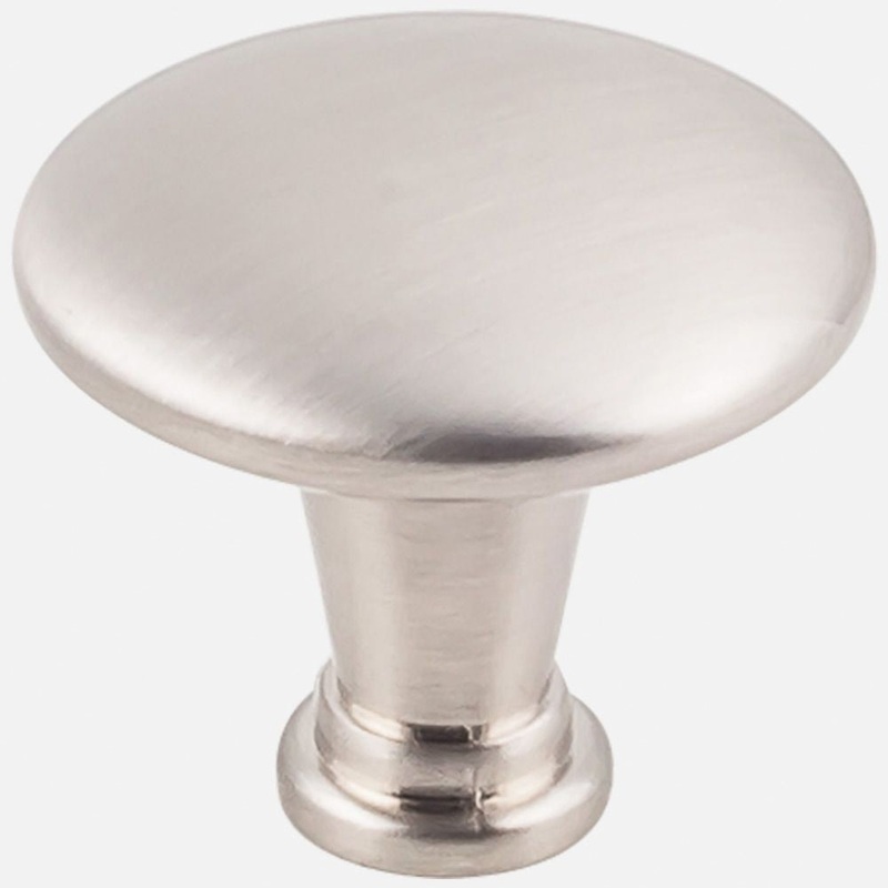 KASAWARE K591SN-10 Ring Cabinet Knob, 1-1/4 in Dia, 1-1/8 in Projection, Zinc, Satin Nickel