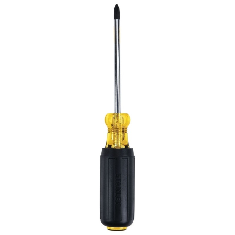 STANLEY 65902 Screwdriver, Phillips Point, #2 Point, 6-5/16 in OAL, Ergonomic Handle